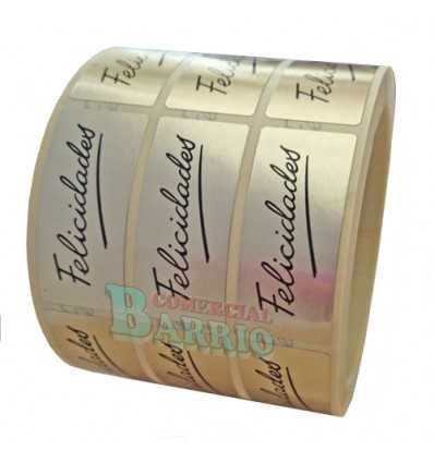 Etiquetas para regalos "Felicidades" Firma