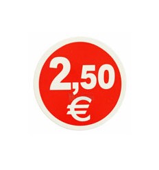 Etiquetas para precios 2,5€
