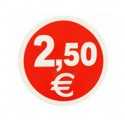 Etiquetas para precios 2,5€