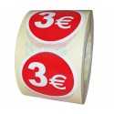 Etiquetas para precios 3€