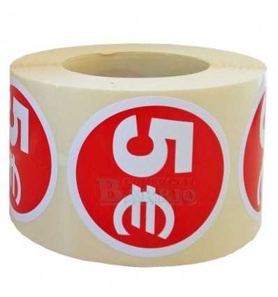 Etiquetas para precios 5€