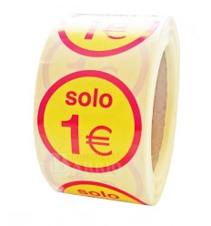 Etiquetas para precios solo 1€ 2