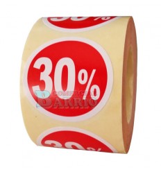 Etiquetas para precios 30%