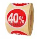 Etiquetas para precios 40%