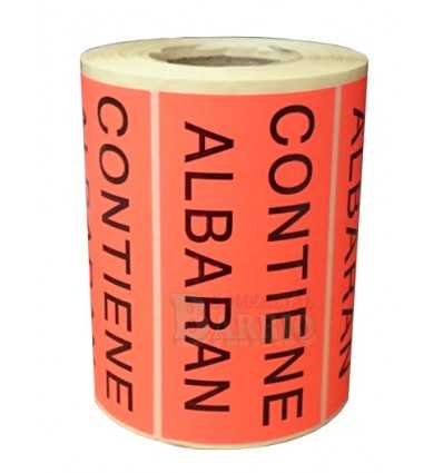 Etiquetas para envio "Contiene Albarán"