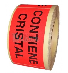 Etiquetas para envios Contiene Cristal