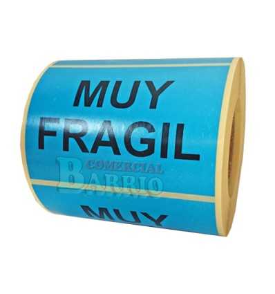 Etiquetas Muy Fragil Azul