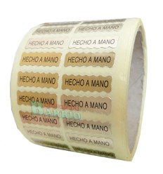 Etiquetas para joyeria" Hecho a mano" 2