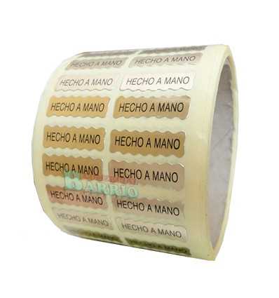 Etiquetas para joyeria" Hecho a mano"