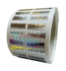 Etiquetas para joyeria "Plata de ley" 2