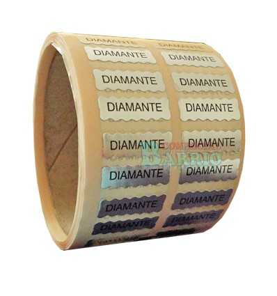 Etiquetas adhesivas para joyería "Diamante" 