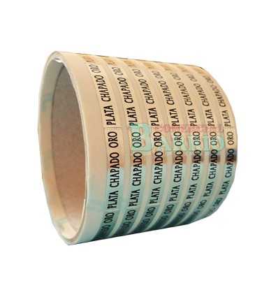 Etiquetas para joyeria  Plata Chapado oro