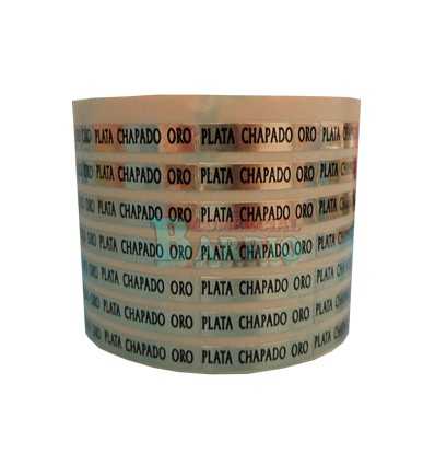 Etiquetas para joyeria  Plata Chapado oro