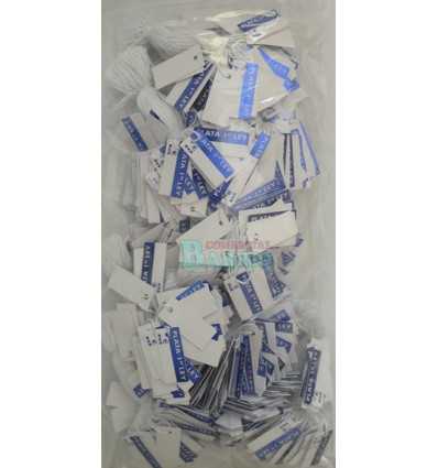 Etiquetas colgantes para joyeria " Plata 1ªLey"  azul