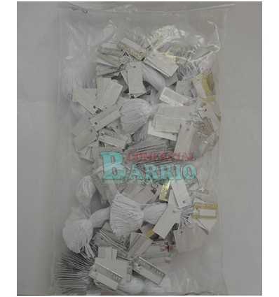 Etiquetas colgantes para joyeria " Plata 1 ªLey"  pelicula plata