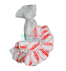 Etiquetas colgantes para joyeria " Oro 1ªLey" Tinta