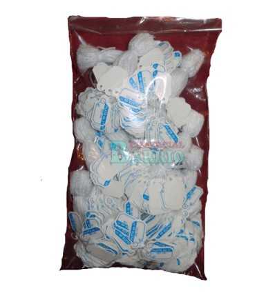 Etiquetas colgantes para joyeria " Plata 1ªLey" tinta azul