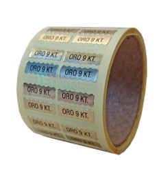 Etiquetas para joyería  "Oro 9 kilates"
