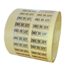 Etiquetas para joyería  "Oro de Ley" 2