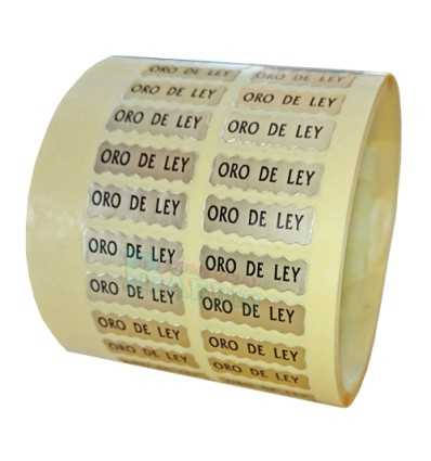 Etiquetas para joyería  "Oro de Ley"