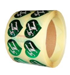 Etiquetas para regalos "Te Quiero Mamá" Corazón verde 2