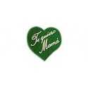 Etiquetas para regalos "Te Quiero Mamá" Corazón verde