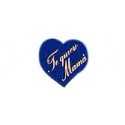Etiquetas para regalos "Te Quiero Mamá" Corazón azul