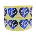 Etiquetas para regalos "Te Quiero Mamá" Corazón azul