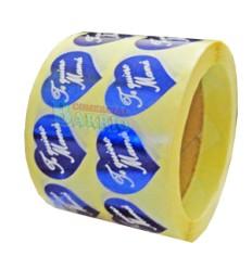 Etiquetas para regalos "Te Quiero Mamá" Corazón azul 2