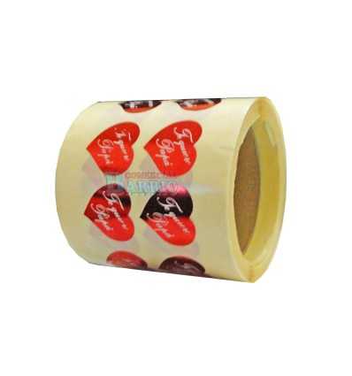 Etiquetas para regalos "Te Quiero Papá" Corazón rojo