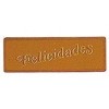 Etiquetas para regalos "Felicidades" oro y tinta oro