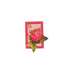 Etiquetas para regalos "Te quiero" Rosa