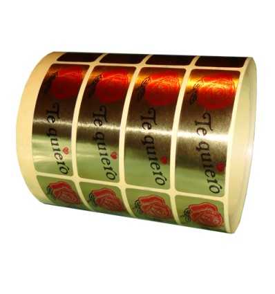 Etiquetas para regalos  "Te quiero" Rosa