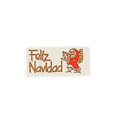 Etiquetas para regalos de navidad "Feliz Navidad" Papa Noel