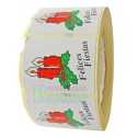 Etiquetas para regalos de navidad "Fiestas Felices" 2 Velas