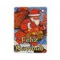 Etiquetas para regalos de Navidad "Feliz Navidad" Papá Noel grande