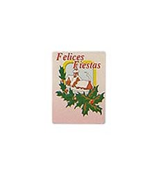 Etiquetas navidad "Felices Fiestas" Casita