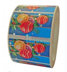 Etiquetas Navidad  "Feliz Navidad" Bolas navideñas 2