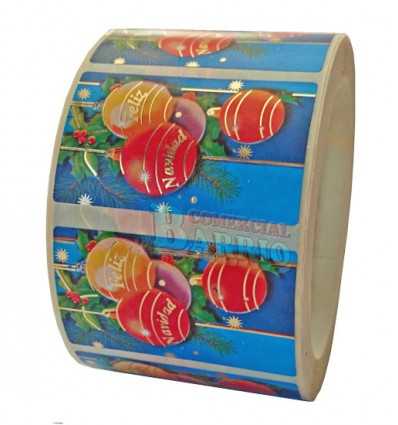 Etiquetas Navidad  "Feliz Navidad" Bolas navideñas