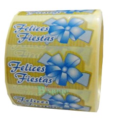Etiquetas para regalos de "Navidad" azul 2