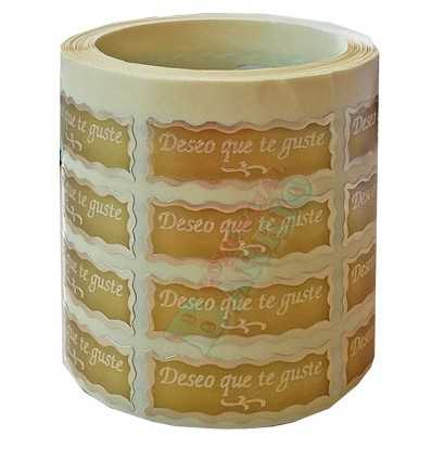 Etiquetas para regalos "Deseo que te guste" 