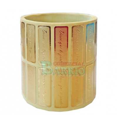 Etiquetas para regalos Deseo que te guste estampado oro