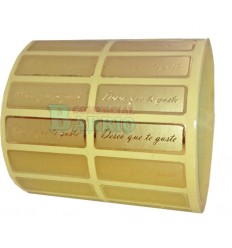 Etiquetas para regalos Deseo que te guste estampado oro 2