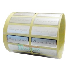 Etiquetas para regalos "Deseo que te guste" 2