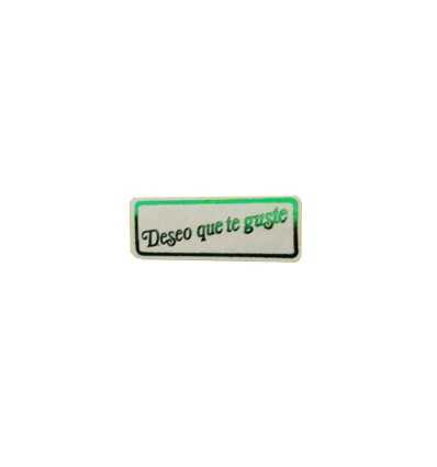 Etiquetas para regalos"Deseo que te guste" pelicula verde