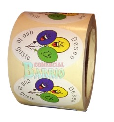 Etiquetas para regalos "Deseo que te guste" 3 Globos 2