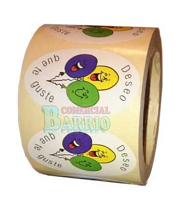 Etiquetas para regalos "Deseo que te guste" 3 Globos