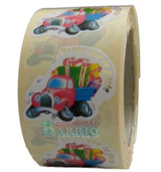 Etiquetas para regalos  "Deseo que te guste" Coche 2