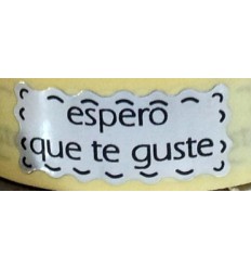 Etiquetas para regalos "Deseo que te guste" Ondas