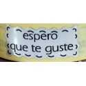 Etiquetas para regalos "Deseo que te guste" Ondas
